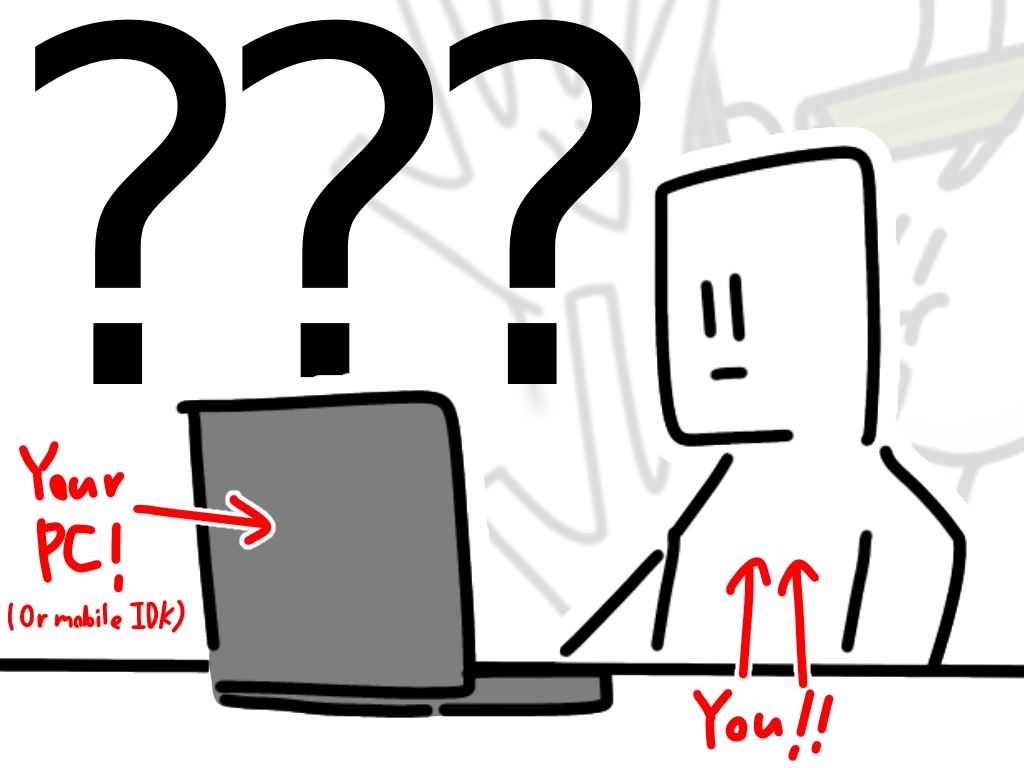 A person confused with hands that has face on it